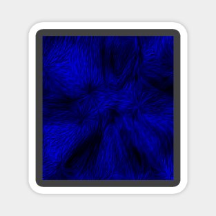 blue abstract art Magnet