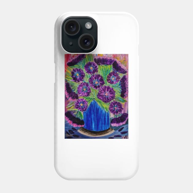 Purple flowers Phone Case by kkartwork