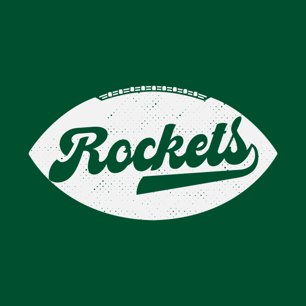 Retro Rockets Football by SLAG_Creative