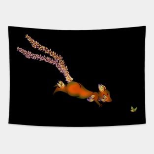 Lavender squirrel Tapestry