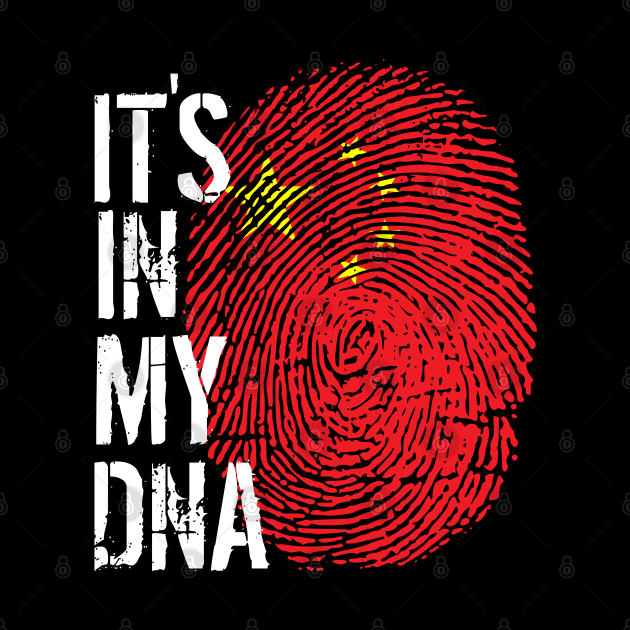 China Flag Fingerprint My Story DNA Chinese by Your Culture & Merch