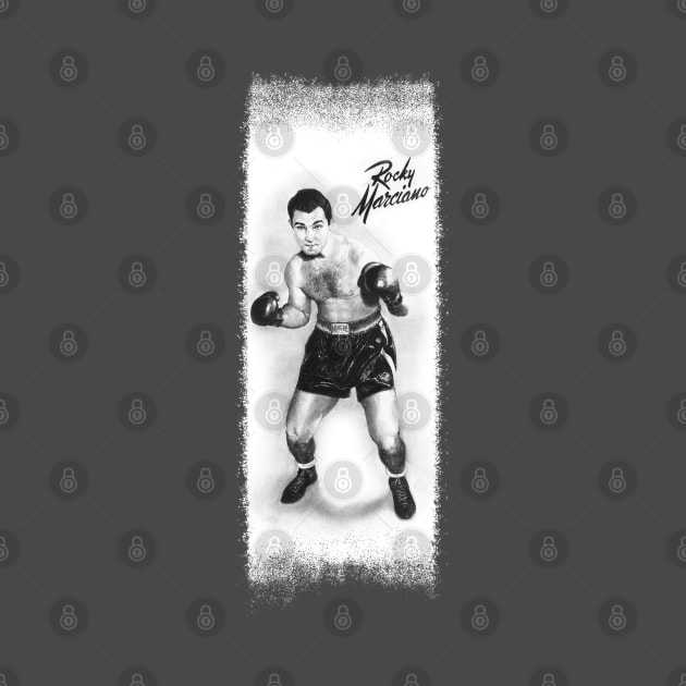 Undefeated Boxing Champion Rocky Marciano tee by pencilartist