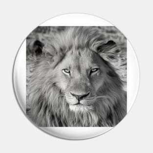 Portrait Of A Lion Pin