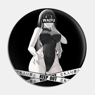 Waifu Material Japanese Anime Lover Swimsuit Babe Girl Pin