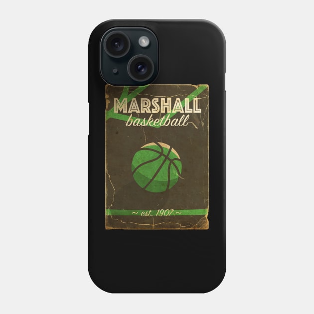 COVER SPORT - MARSHALL BASKETBALL EST 1907 Phone Case by FALORI