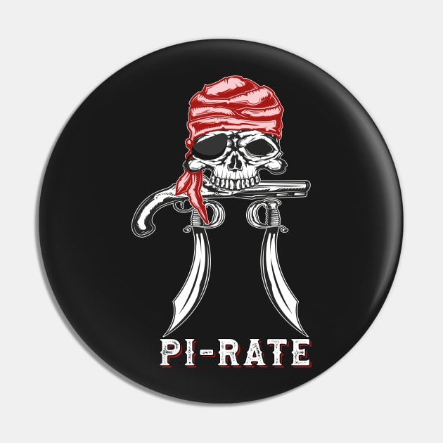 Funny Pi Day Quote | Pi Rate Design | is Pi Rate Pi Day Pin by Estrytee