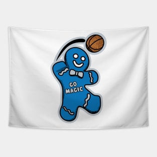 Orlando Magic Gingerbread Man Tapestry