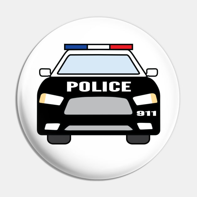 Police Car Pin by PLLDesigns