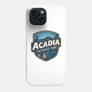 Retro Emblem Acadia National Park Maine, US Phone Case