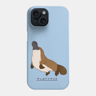 Adorable Platypus Swimming Up Phone Case