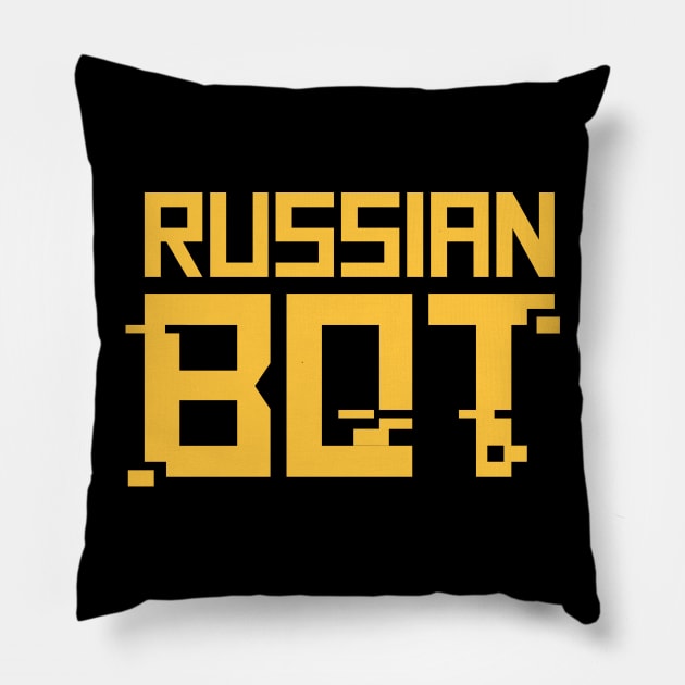 Funny Russian Bot / Internet Troll Pillow by MeatMan