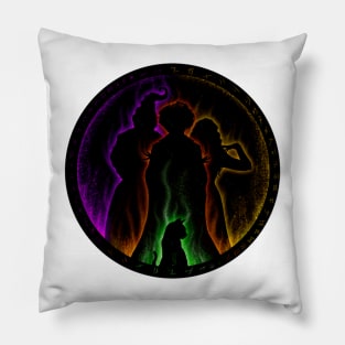 Hocus Pocus Sanderson Sisters and Binx Pillow