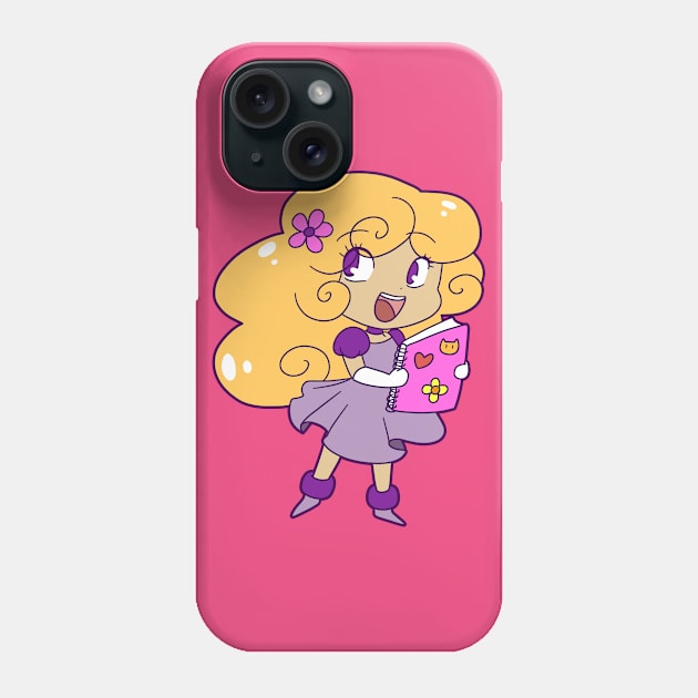 Curly Blonde Girl Phone Case by saradaboru
