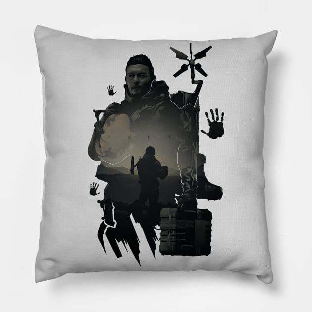 Sam Death Strand Pillow by whydesign