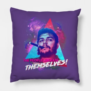 CROW - The People Liberate Themselves! Vaporwave Pillow