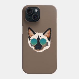 Cool Siamese Cat Phone Case