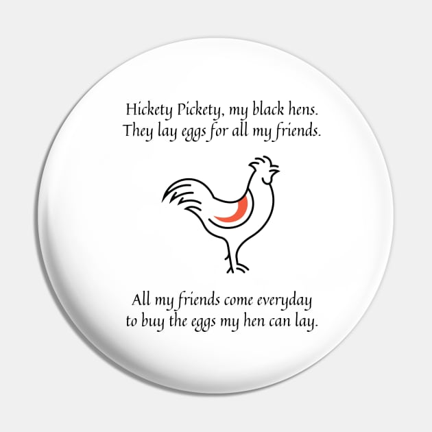 Hickety Pickety my black hen nursery rhyme (friends version) Pin by firstsapling@gmail.com