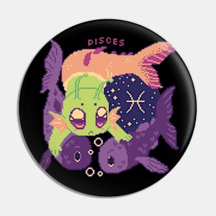 Pisces - Zodiac Alien Pin