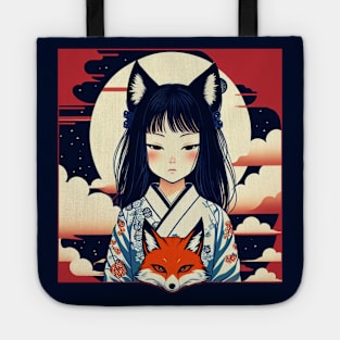Fox Girl and her Companion Tote