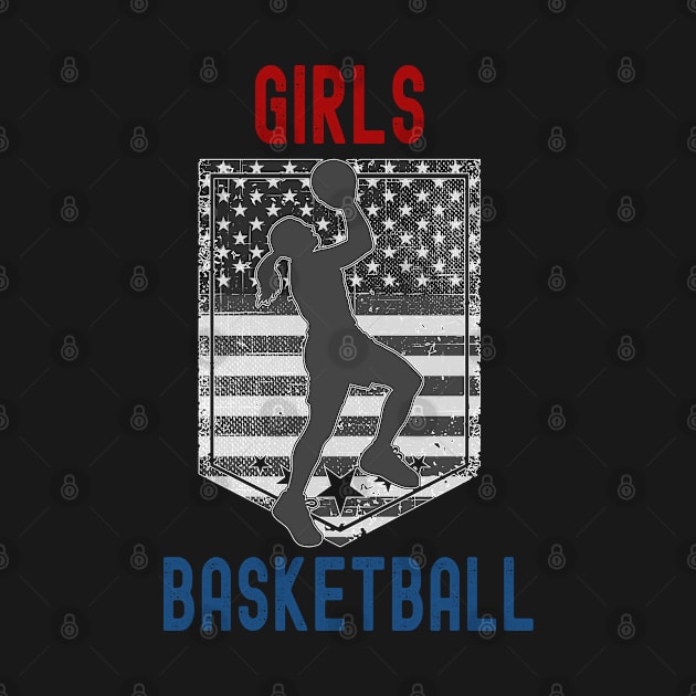 Girls Basketball, USA Basketball by Cor Designs