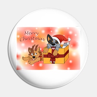 Cattle Dog Christmas Pin