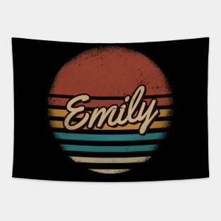 Emily Vintage Text Tapestry