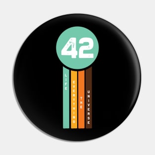 42.The hitchhikers // guide to the galaxy Pin