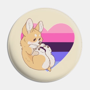 Omnisexual Pride Corgi Pin