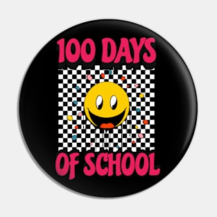 100 Days of School Kids Toddler Smile Face 100th Day Pin