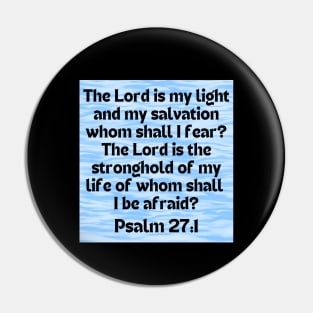 Bible Verse Psalm 27:1 Pin