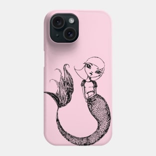 Mermaid Sketches Series: Sweet Mermaid Phone Case