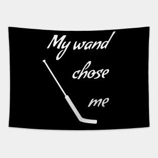 Hockey Goalie 'My wand chose me' Tapestry