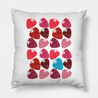 blue strawberry Pillow