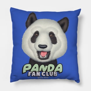 cute adorable funny panda club with a Panda Bear Pillow