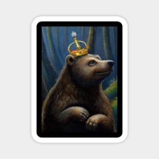 Bear with Crown Magnet