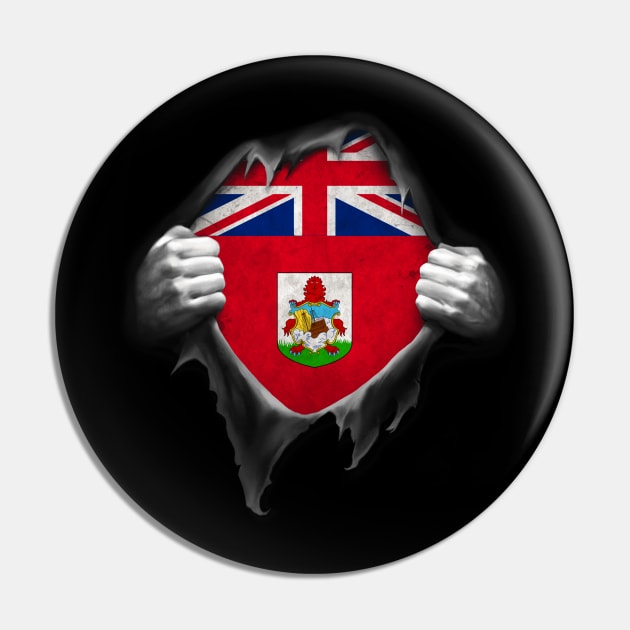 Bermuda Flag Bermudian Roots DNA Pride Gift Pin by nikolayjs
