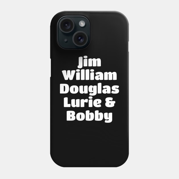 The Jesus and Mary Chain Band Member White Type Phone Case by kindacoolbutnotreally