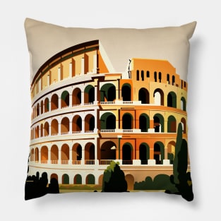 Vibrant Colosseum: A Roman Dream Pillow