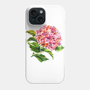 Pink hydrangea Phone Case