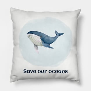 Save our oceans Pillow