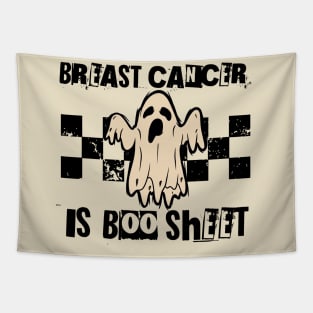 Breast Cancer Is Boo Sheet Halloween Breast Cancer Awareness Funny Tapestry