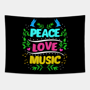 Cute Peace Love Music Hippie Hipster Festival Tapestry