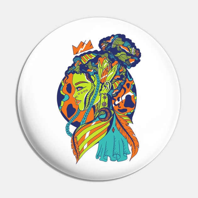 Tetradic Beauty Queen Pin by kenallouis