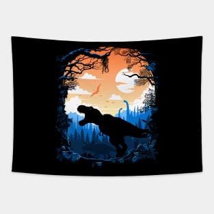 Prehistoric sunrise Tapestry