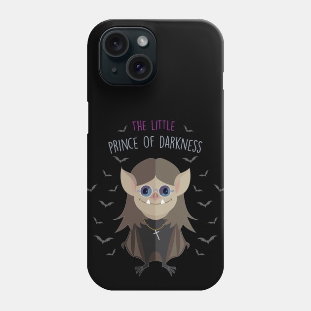 The Little Prince of Darkness Phone Case by Baby Rockstar