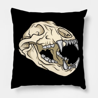 Bear skull cream color Pillow