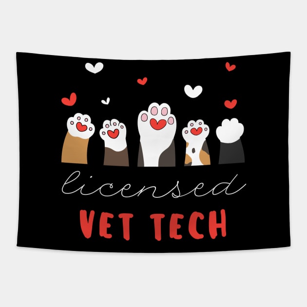 licensed vet tech veterinary technician Tapestry by  WebWearables