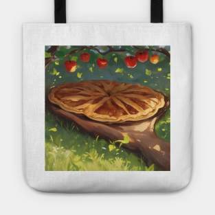 Apple Pie Vintage Slice Picture Art Beautiful Sweet Tote