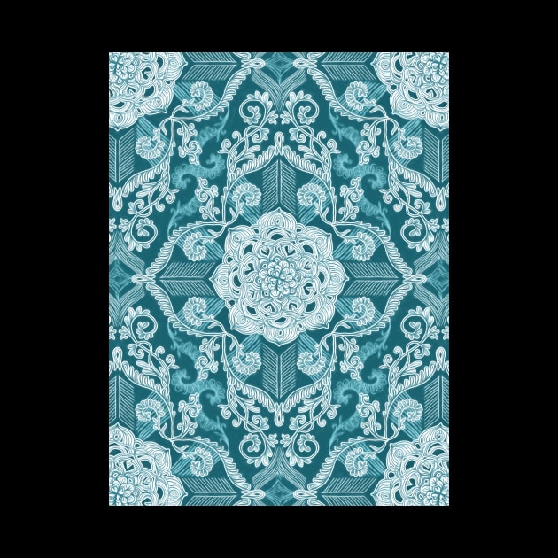 Centered Lace - Teal by micklyn