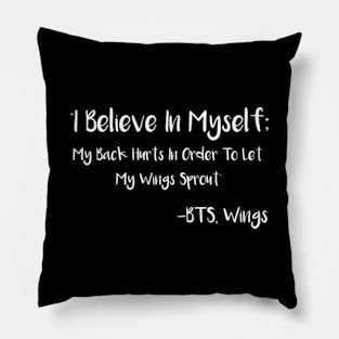 BTS Wings Lyrics Quote Pillow